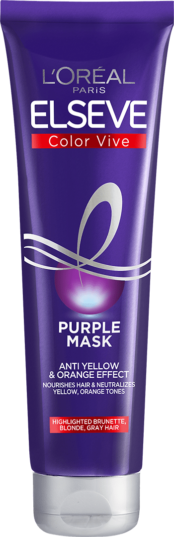Oap njega kose Elseve Purple linija Maska slika pakiranja sprijeda s tekstom