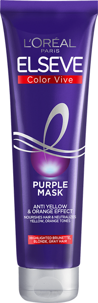 Oap njega kose Elseve Purple linija Maska slika pakiranja sprijeda s tekstom