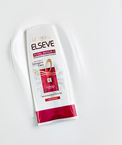 Balzam Elseve Total Repair 5 slika pakiranja u teksturi
