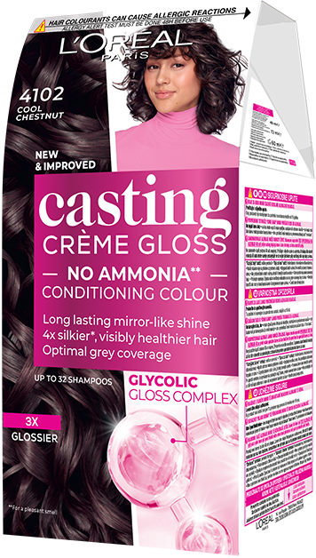 L'Oreal Paris Casting Crème Gloss 4102 Kesten s hladnim preljevom
