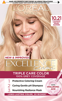 Boja za kosu 1021 najsvjetlija biserno plava Excellence Creme slika pakiranja